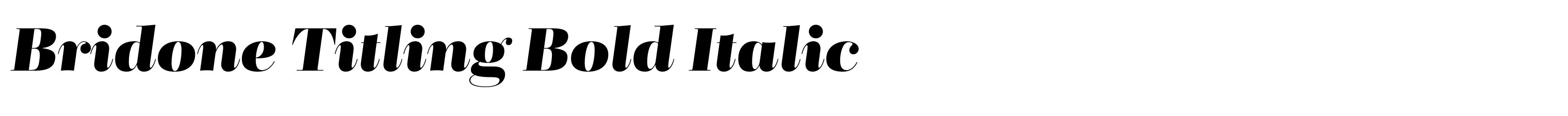 Bridone Titling Bold Italic